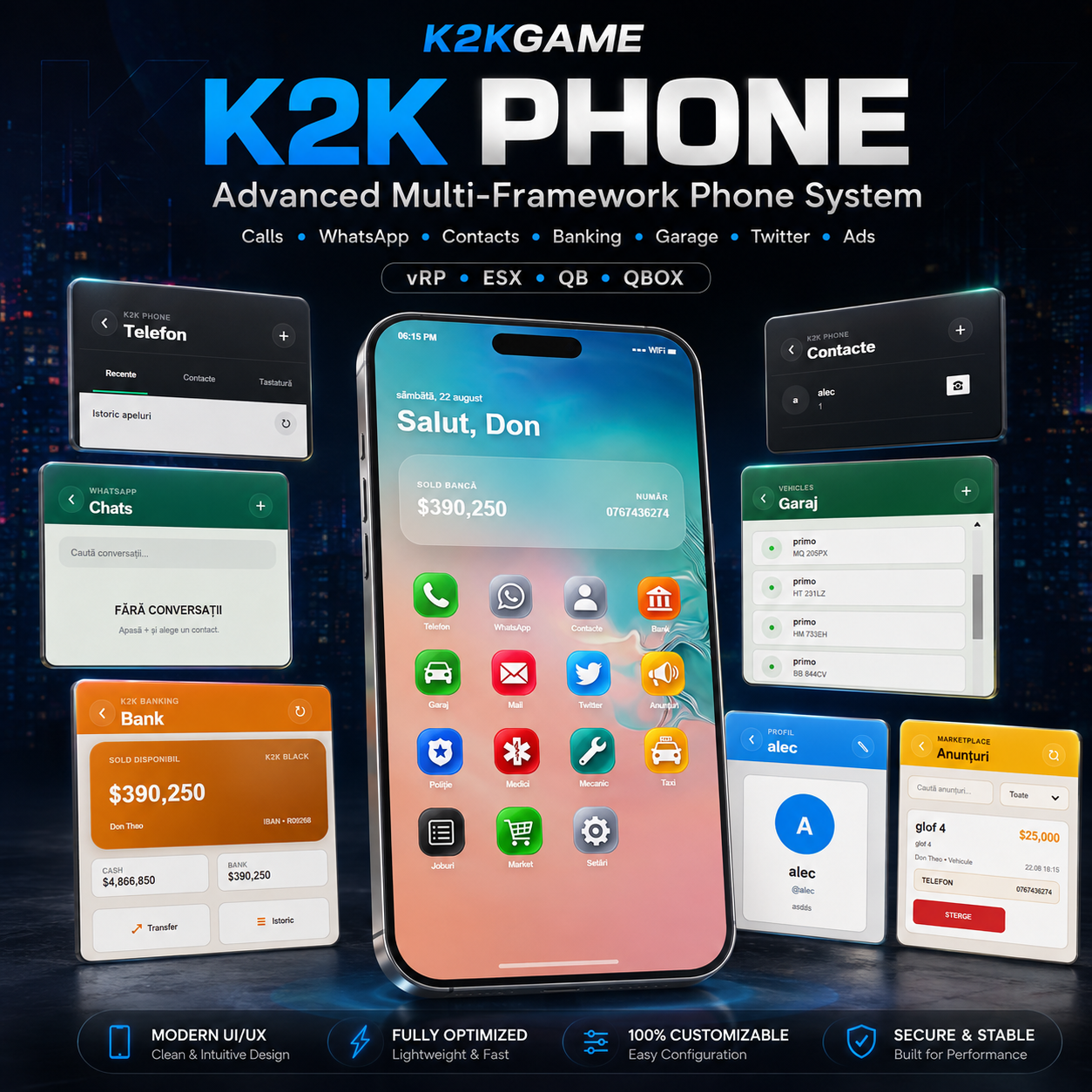 K2K Phone V3.6.4 – Telefon Multi-Framework