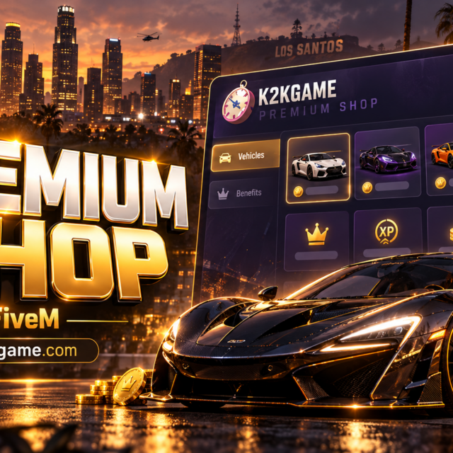 Premium Shop FiveM – Mașini și Beneficii în Joc